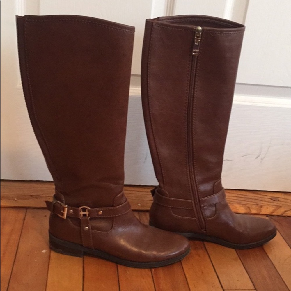 Brown leather Tommy Hilfiger boots size 7